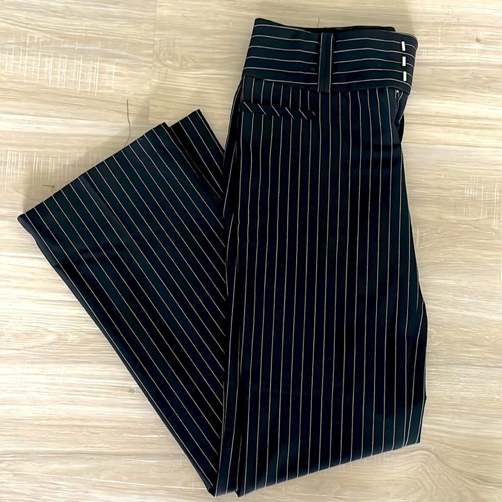 BCX pinstripe business pants; size 7